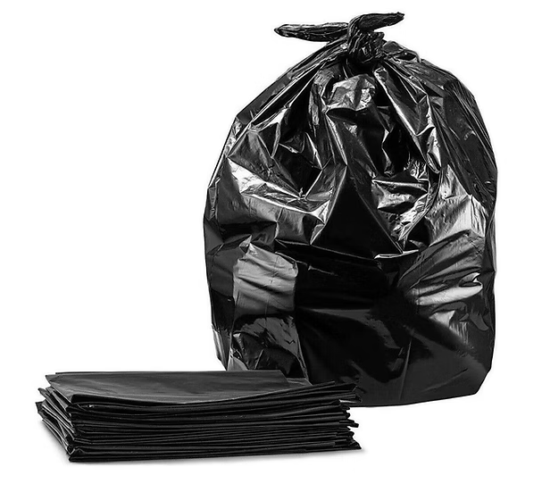 Bin Liner Bags 18 x 29 x 39 200Gauge (90ltr) Black Rubbish Waste Bin Bags